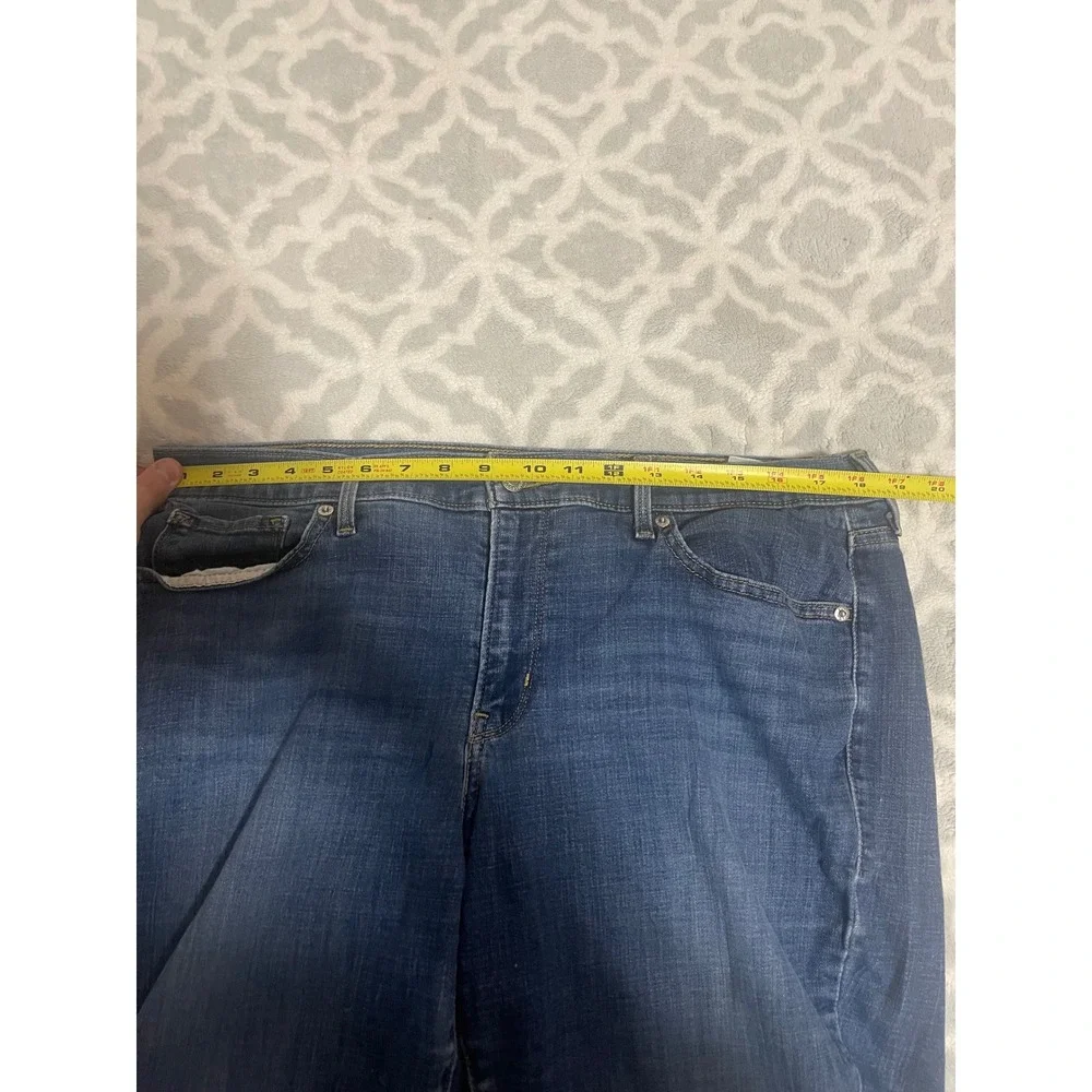 Levis Classic Straight Jeans Womens 16W Dark Wash Blue Stretch Denim Pants